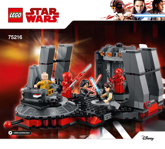 Instructions for LEGO (Instructions) for Set 75216 Snoke's Throne Room  75216-1