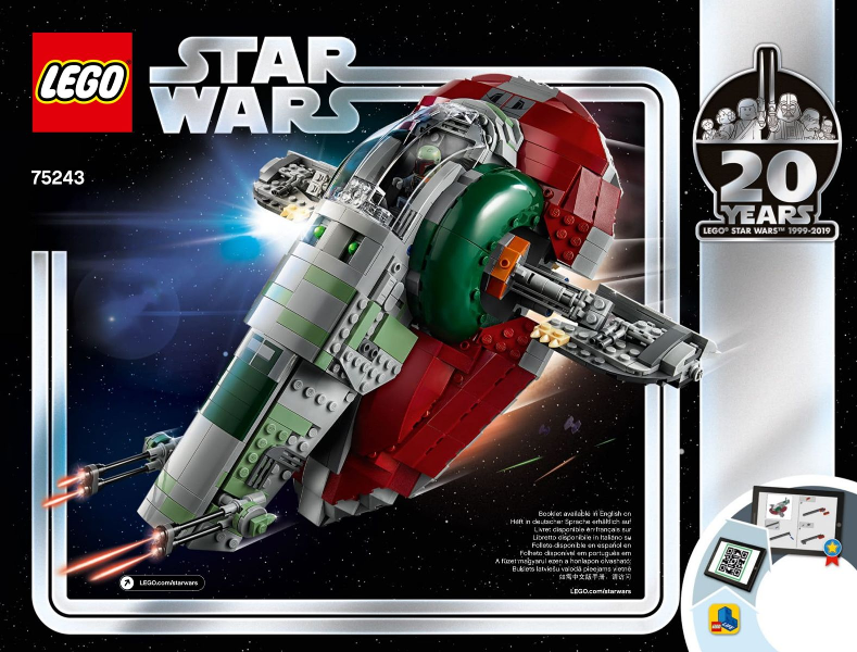 Instructions for LEGO (Instructions) for Set 75243 Slave I, 20th Anniversary Edition  75243-1