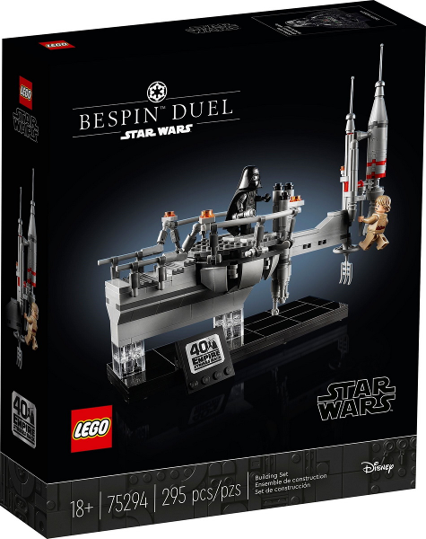 Box art for LEGO Star Wars Bespin Duel, Star Wars Celebration 2020 Exclusive 75294