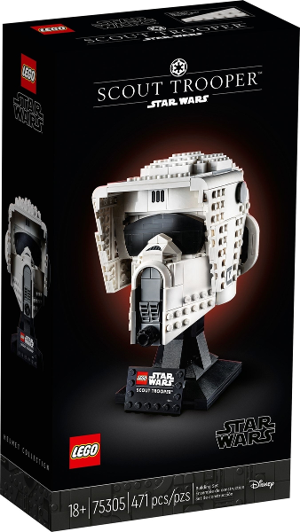 Box art for LEGO Star Wars Scout Trooper Helmet 75305