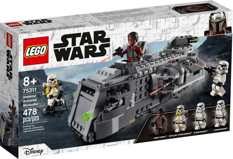 LEGO Disney Star Wars Imperial Armored Marauder Building Toy 75311, 478 pcs, 8+