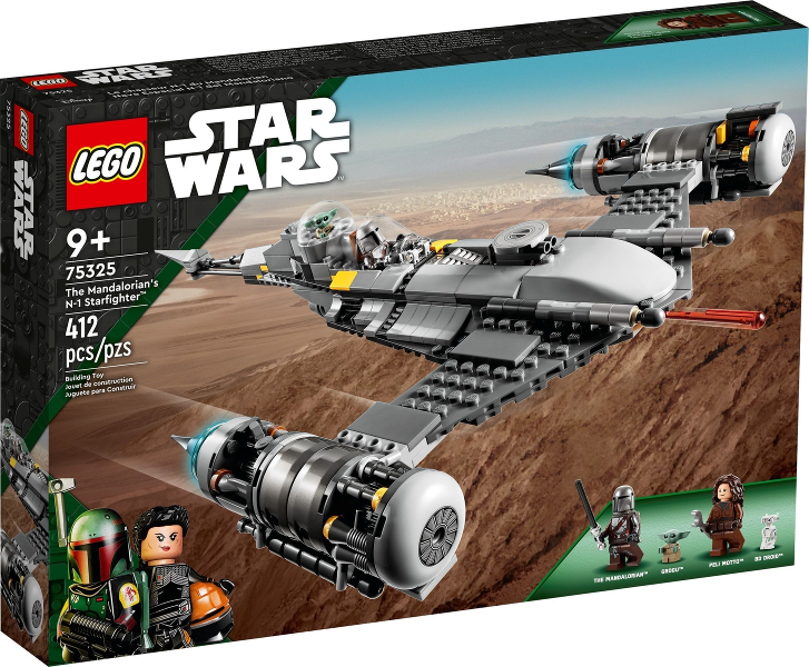 Box art for LEGO Star Wars The Mandalorian's N-1 Starfighter 75325