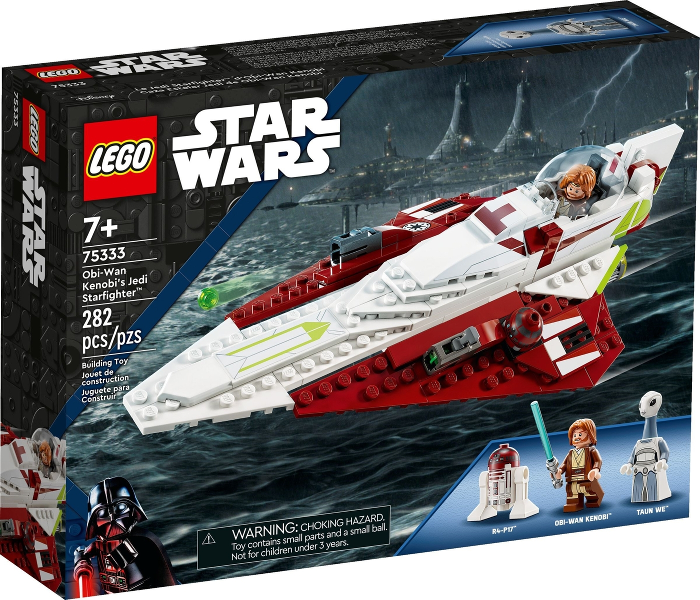 Box art for LEGO Star Wars Obi-Wan Kenobi's Jedi Starfighter 75333