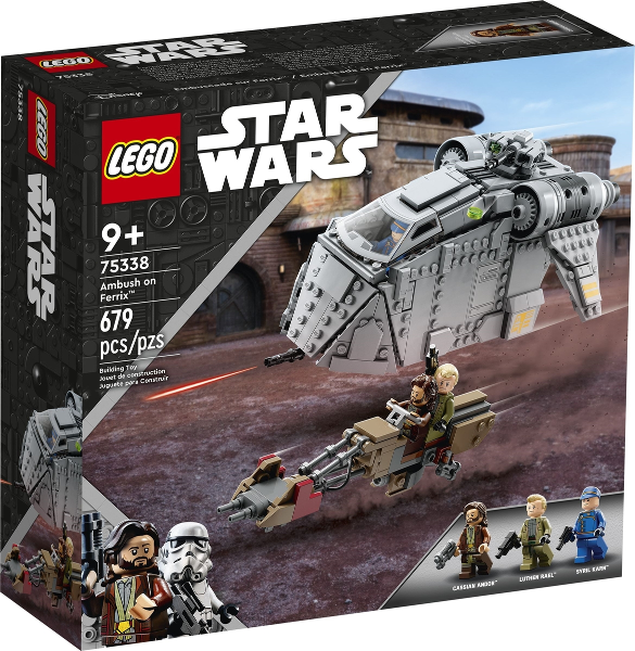Box art for LEGO Star Wars Ambush on Ferrix 75338