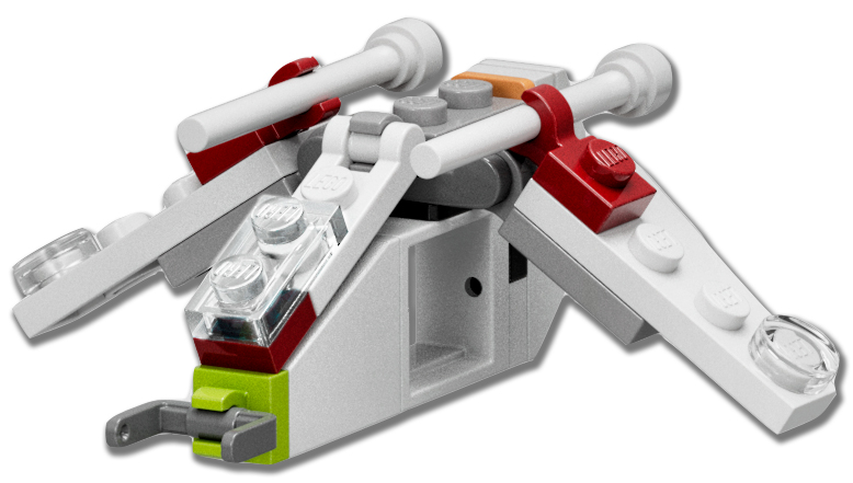 Box art for LEGO Holiday & Event Advent Calendar 2022, Star Wars (Day  1), Republic Gunship 75340-2