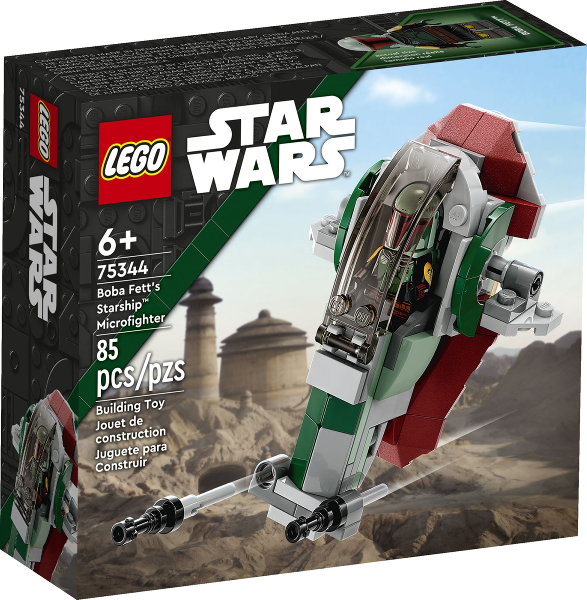 Box art for LEGO Star Wars Boba Fett's Starship Microfighter {Slave I} 75344