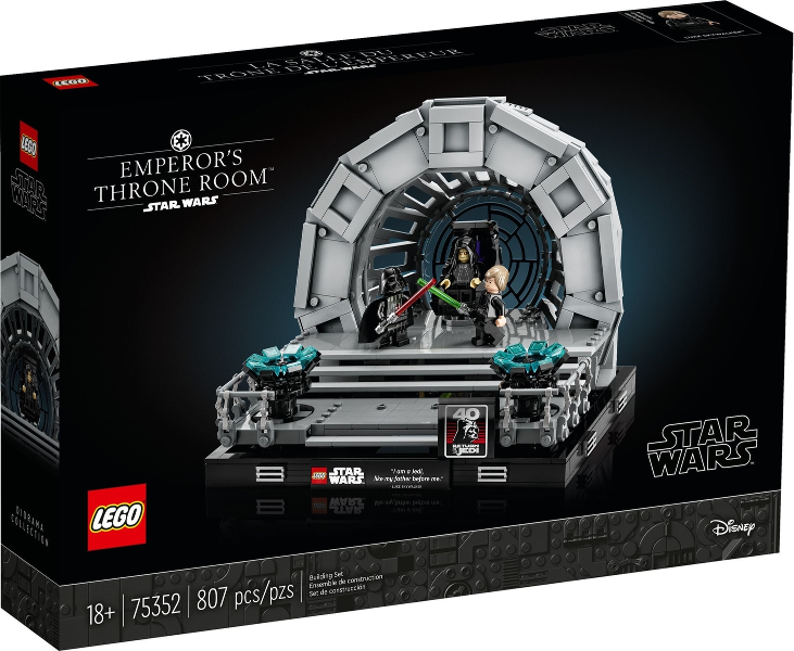 Box art for LEGO Star Wars Emperor's Throne Room Diorama 75352
