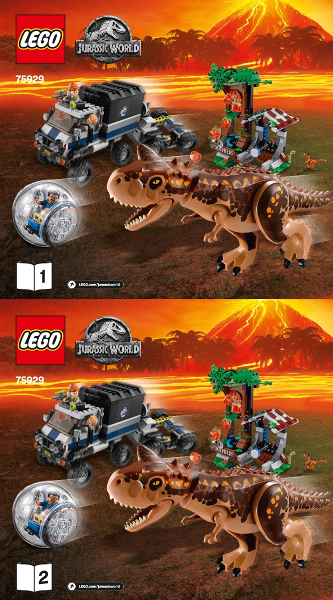 Instructions for LEGO (Instructions) for Set 75929 Carnotaurus Gyrosphere Escape  75929-1