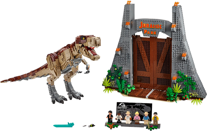 Display for LEGO Jurassic World Jurassic Park: T. rex Rampage 75936