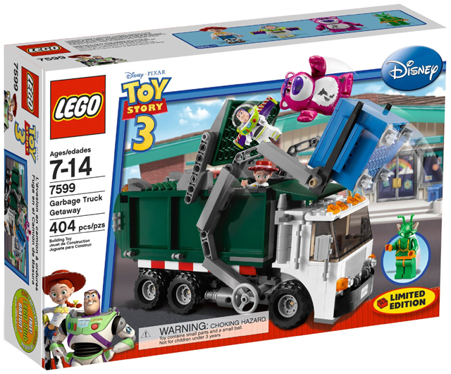 Box art for LEGO Toy Story Garbage Truck Getaway 7599