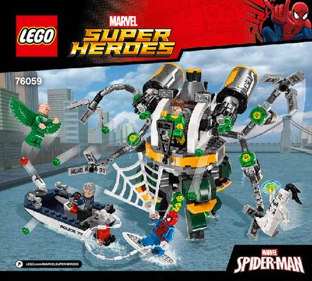 Instructions for LEGO (Instructions) for Set 76059 Spider-Man: Doc Ock's Tentacle Trap  76059-1