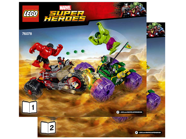 Instructions for LEGO (Instructions) for Set 76078 Hulk vs. Red Hulk  76078-1