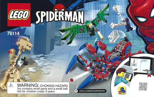 Instructions for Set 76114 Spider Man s Spider Crawler Bricker King