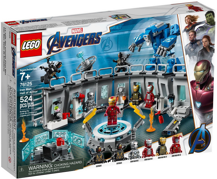 Box art for LEGO Super Heroes Iron Man Hall of Armor 76125