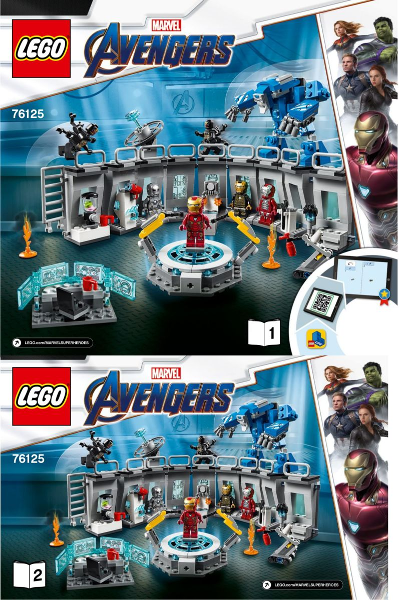 Instructions for LEGO (Instructions) for Set 76125 Iron Man Hall of Armor  76125-1