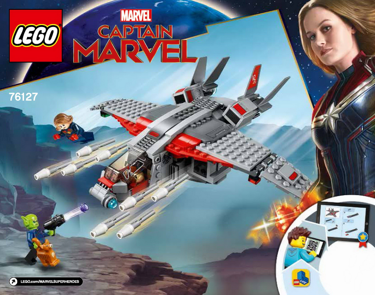 Instructions for LEGO (Instructions) for Set 76127 Captain Marvel and The Skrull Attack  76127-1