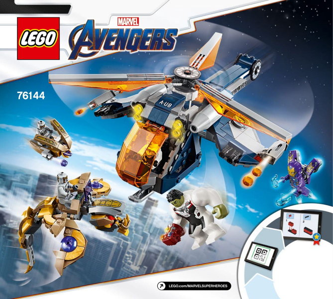 Instructions for LEGO (Instructions) for Set 76144 Avengers Hulk Helicopter Rescue  76144-1