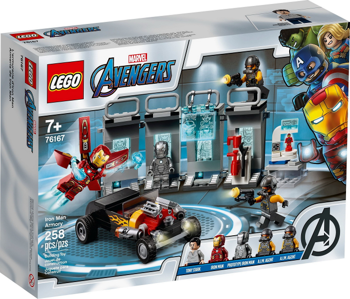 Box art for LEGO Super Heroes Iron Man Armory 76167