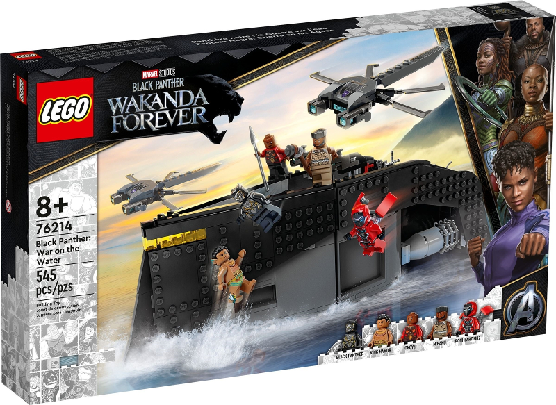 Box art for LEGO Super Heroes Black Panther: War on the Water 76214