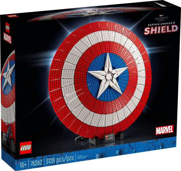 Box art for LEGO Super Heroes Captain America's Shield 76262