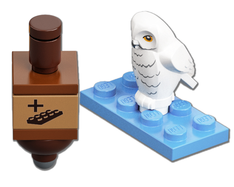 Box art for LEGO Holiday & Event Advent Calendar 2022, Harry Potter (Day 21), Hedwig and Game Spinner 76404-22