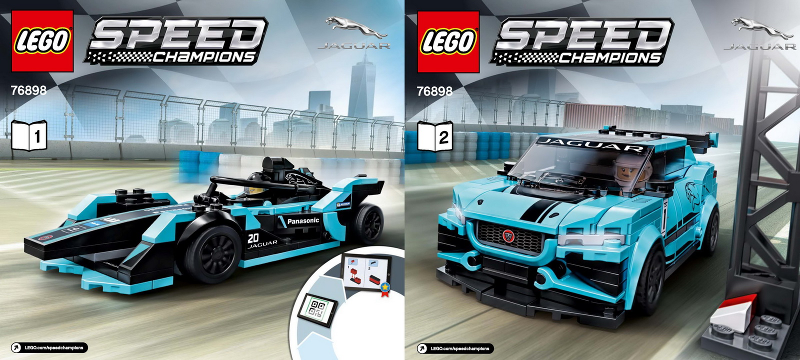 Instructions for LEGO (Instructions) for Set 76898 Formula E Panasonic Jaguar Racing GEN2 Car & Jaguar I-PACE eTROPHY  76898-1