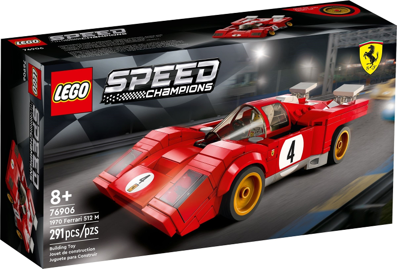 Box art for LEGO Speed Champions 1970 Ferrari 512 M 76906