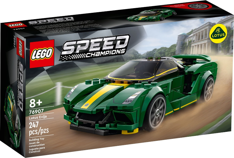 Box art for LEGO Speed Champions Lotus Evija 76907