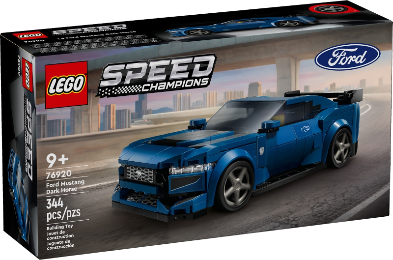Box art for LEGO SPEED CHAMPIONS Ford Mustang Dark Horse 76920