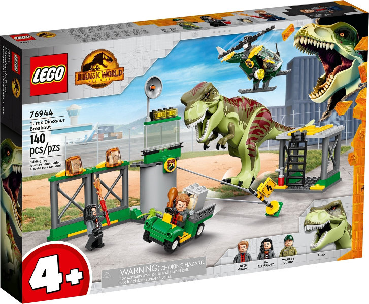 Box art for LEGO Jurassic World T. rex Dinosaur Breakout 76944