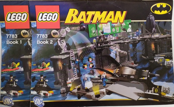 Instructions for LEGO (Instructions) for Set 7783 The Batcave: The Penguin and Mr. Freeze's Invasion / Book 1 covers are torn off but included, book 2 is in excellent used condition. 7783-1