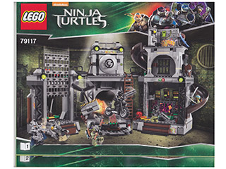 Instructions for LEGO (Instructions) for Set 79117 Turtle Lair Invasion / Front cover bottom left corner torn off 79117-1