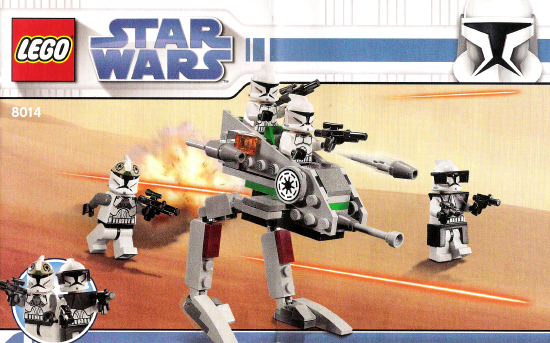 Instructions for LEGO (Instructions) for Set 8014 Clone Walker Battle Pack  8014-1