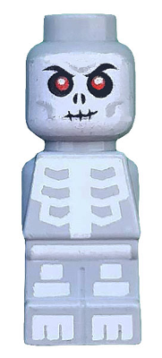 Display of LEGO Games Microfigure Ninjago Skeleton Light Bluish Gray