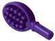 Display of LEGO part no. 93080a Friends Accessories Hairbrush with Heart on Reverse  which is a Dark Purple Friends Accessories Hairbrush with Heart on Reverse 