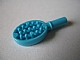 Display of LEGO part no. 93080a Friends Accessories Hairbrush with Heart on Reverse  which is a Medium Azure Friends Accessories Hairbrush with Heart on Reverse 