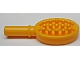 Display of LEGO part no. 93080a Friends Accessories Hairbrush with Heart on Reverse  which is a Bright Light Orange Friends Accessories Hairbrush with Heart on Reverse 