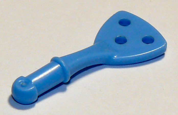 Display of LEGO part no. 93082e Friends Accessories Spatula with Holes  which is a Medium Blue Friends Accessories Spatula with Holes 