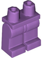 Display of LEGO part no. 970c00 Hips  and Legs Plain  which is a Medium Lavender Hips  and Legs Plain 