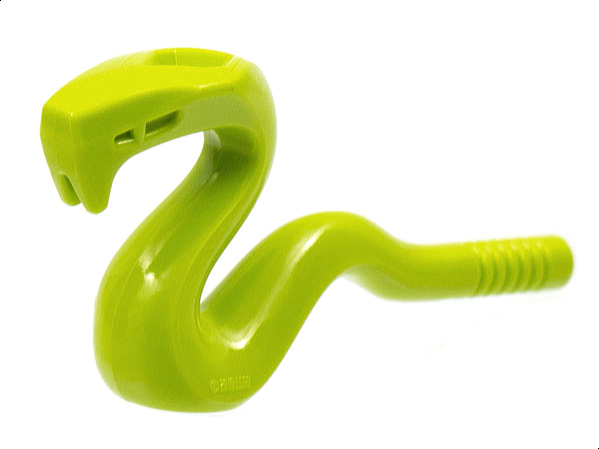 Display of LEGO part no. 98136 Snake, Raised  which is a Lime Snake, Raised 