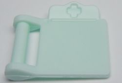 Display of LEGO part no. 98393b Friends Accessories Medical Clipboard  which is a Light Aqua Friends Accessories Medical Clipboard 