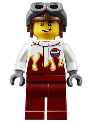 Display of LEGO City Airport, Stunt Pilot Male