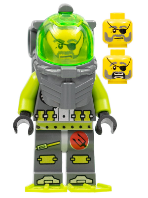 This LEGO minifigure is called, Atlantis Diver 3, Ace Speedman . It's minifig ID is atl005.