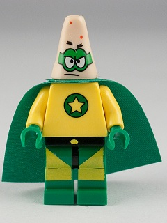 This LEGO minifigure is called, Patrick, Super Hero . It's minifig ID is bob026.