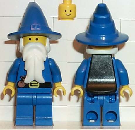 This LEGO minifigure is called, Dragon Knights, Majisto Wizard, Black Plastic Cape . It's minifig ID is cas249.