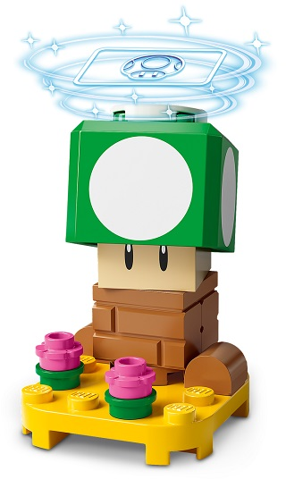 LEGO 1-Up Mushroom, Character Pack, Series 3 (Complete Set)