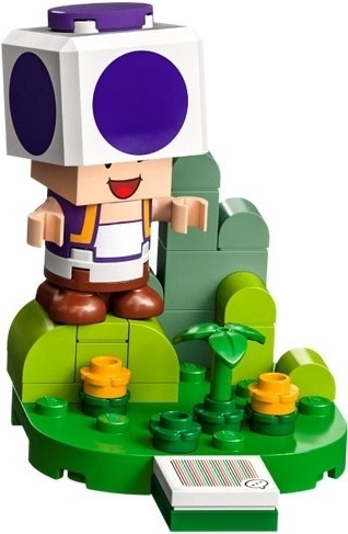 Box art for LEGO Super Mario Purple Toad, Super Mario, Series 5 