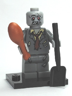 Display for LEGO Collectible Minifigures Zombie, Series 1 