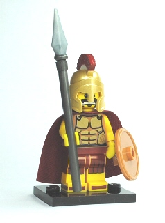Display for LEGO Collectible Minifigures Spartan Warrior, Series 2 