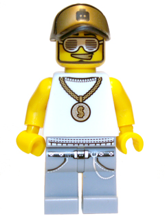 Display of LEGO Collectible Minifigures Rapper